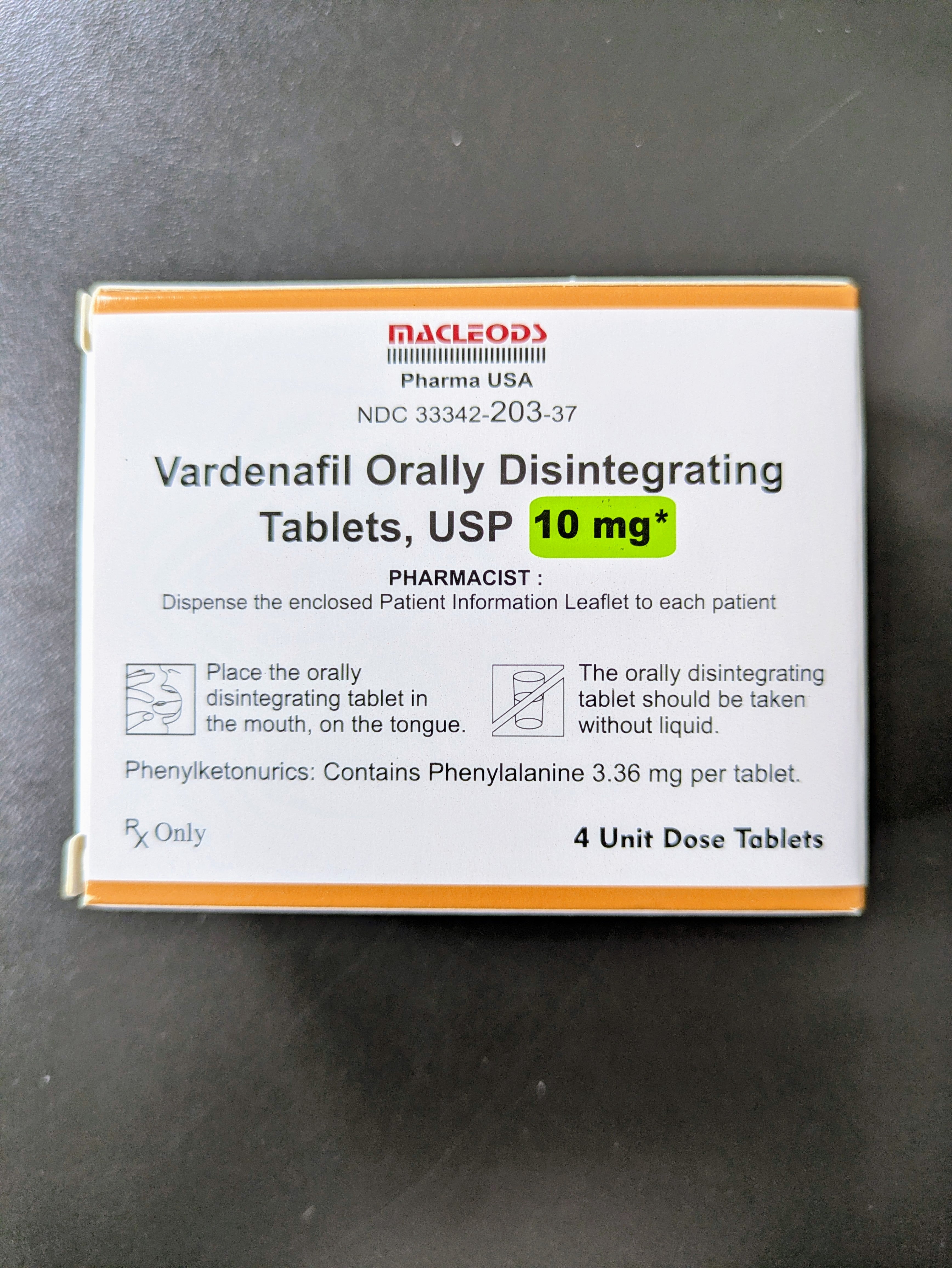 Vardenafil ODT Tablets